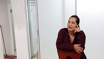 Latina Mature Interrupts Stepmother'S Phone Sex And Relieves Her Lover'S Desires