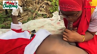 Nigerian Couple'S Romantic Farmhouse Christmas Sex. Subscribe To Red.