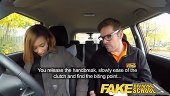 African-American Teen Gets Creampied In Exchange For Driving Lessons