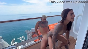 Attractive Woman Relaxes On Neymar'S Boat