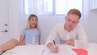 A High-Definition Video Of A Tutor Fucking A Tight Teen Pussy During A Study Session