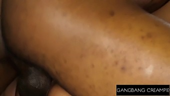 Ebony Pornstar Gets Multiple Cocks And A Facial In A Gangbang