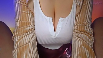 Lilykoti'S First Day On The Job - Experience The Sensory Delight Of Big Natural Tits In Action