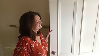 Middle-Aged Woman Surprises By Her Landlord'S Unexpected Gift, Leading To An Unforgettable Oral And Intercourse Session.