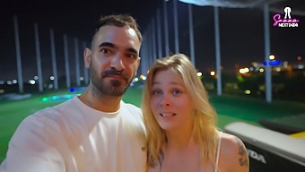 Blonde Babe Enjoys A Wild Night Of Sex After A Round Of Golf