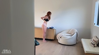 Busty Redhead Disobeys Boundaries As A Substitute, Indulging In Sexual Activities While The Homeowner Is Away.