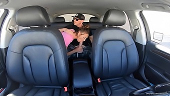 Hidden Camera Captures Passionate Encounter Between Uber Driver And Passenger