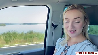 Horny Hitchhiker Oxana Indulges In A Car Sex Session With A Well-Endowed Man, Leading To An Affair. This Hardcore Encounter Is Captured In High Definition.