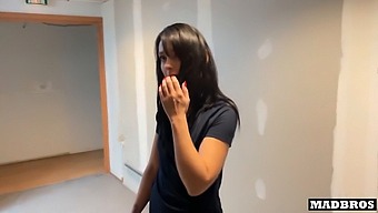 A French Wife Breaks Her Vows To Have Sex With Her Husband'S Coworkers At His Workplace!