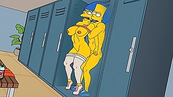 Marge, The Horny Housewife, Moans Ecstatically As She Gets Filled With Hot Cum In Her Ass And Squirts In All Directions