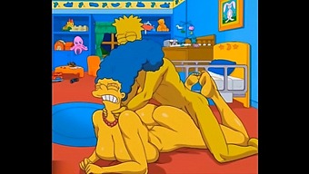 Marge, The Horny Housewife, Moans Ecstatically As She Gets Filled With Hot Cum In Her Ass And Squirts In All Directions