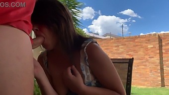 My Friend'S Wife Surprises Me With A Blowjob Outdoors