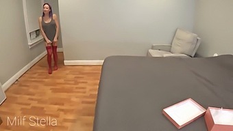 Stepson Presents Stepmom With Valentine'S Day Lingerie In Homemade Video