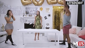 Brunette Beauty Violet Myers Enjoys An Orgy On Her Birthday With A Huge Bbc